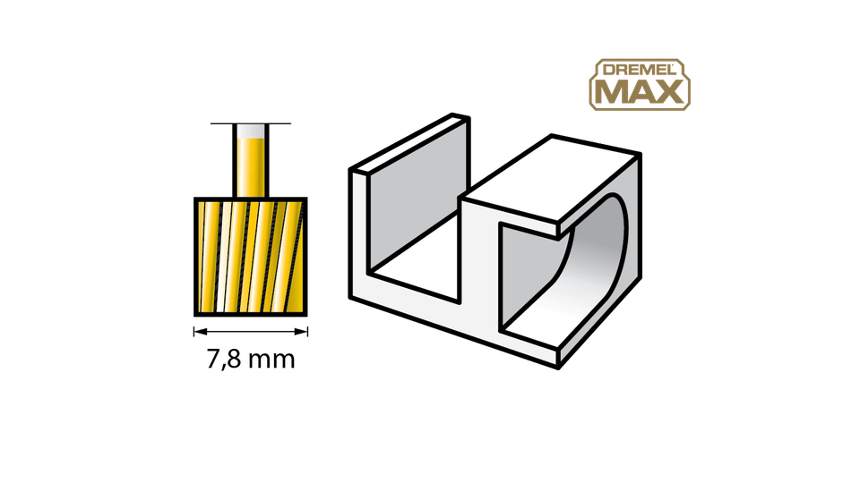 FRESA DE TALLADO DREMEL MAX 7,8 mm (115DM) x2