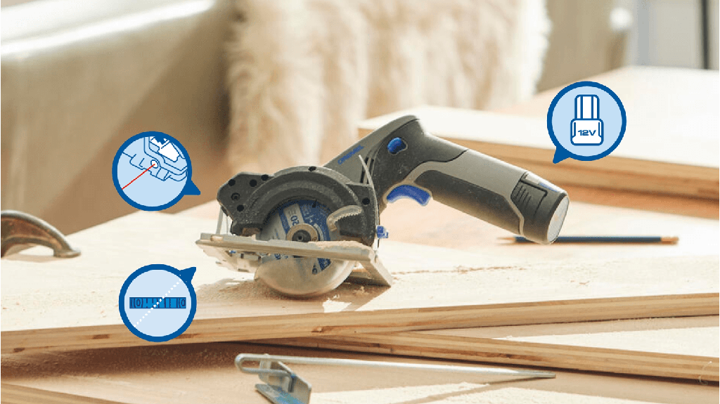 SIERRA CIRCULAR COMPACTA DREMEL BLUEPRINT (CS12V-S1)