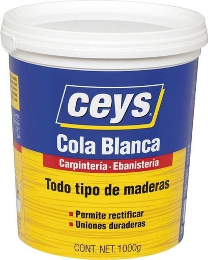 [CE501704] BOTE COLA BLANCA MADERA CEYS 1 kg