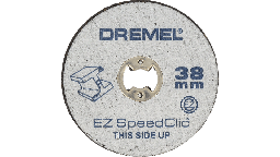 [DR2615S456JD] DREMEL EZ SPEEDCLIC: DISCO DE CORTE PARA METAL (SC456B) x12
